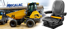 Mecalac Specifies UnitedSeats MGV55 Seat for New Cabbed Site Dumpers