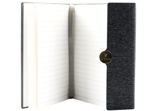 LEAN Diaries and Notebooks – Magnetic Office Notebook, Lined A5, Hardcover, Black – image 3