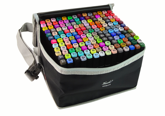 LEAN Stationery – Set of Double-Sided Alcohol-Based Markers in a Pouch—168 Pieces – image 2