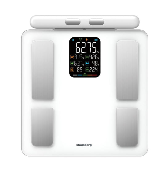Klausberg Bathroom scale with handle, electronic, precise body composition analysis, white, Klausberg, KB-7857 – image 4