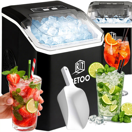 1.5-Liter Ice Cube Maker, 120W, 12 kg/24h, Express Ice, Quiet - OR1317 - Carlat