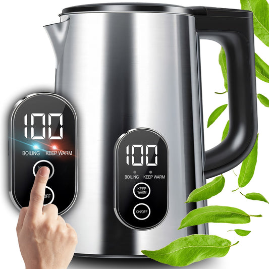 1.8-liter Electric Kettle with Temperature Control, Touch-Control, Stainless Steel, 1800 W - Carlat
