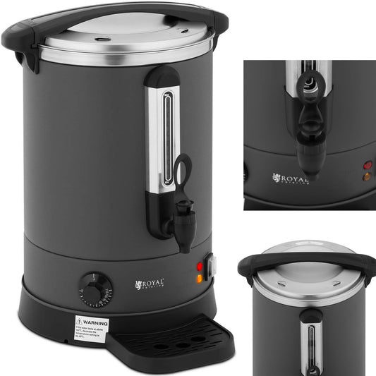 Royal Catering Water heater with double walls and drainer 13.5 L 2500 W gray