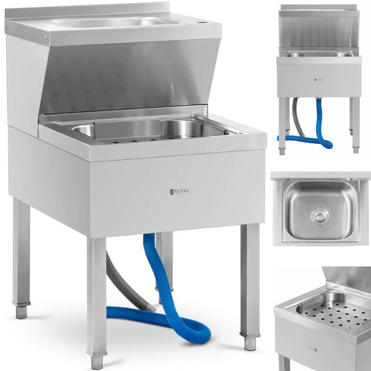 Royal Catering Mop cleaning sink with washbasin 61 x 50 x 84.5 cm