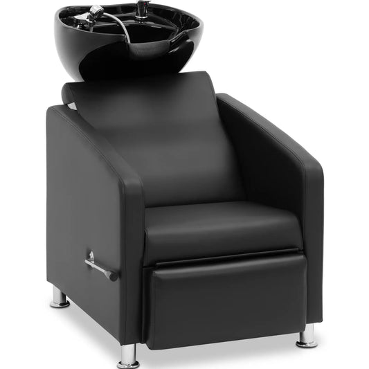 Physa Physa CARDITO hairdressing washbasin with chair, black