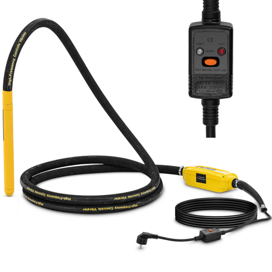 MSW Concrete compactor vibrator, length 5m, poker 40cm x 34mm, 1200W