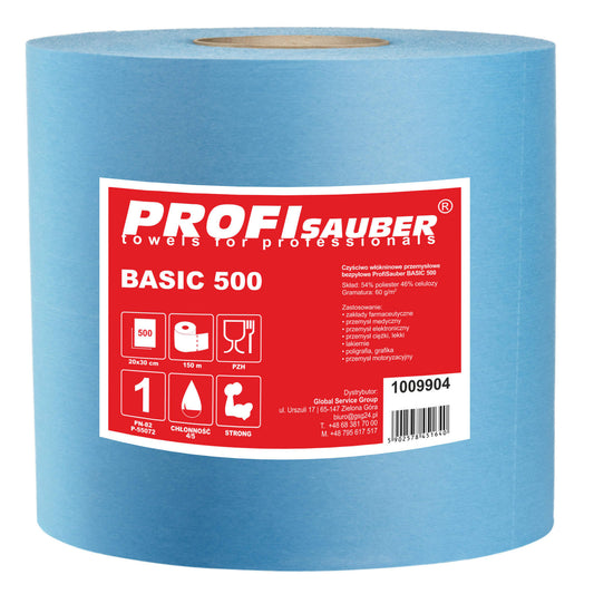 PROFI SAUBER Dust-free non-woven industrial cleaning cloth ProfiSauber BASIC 500