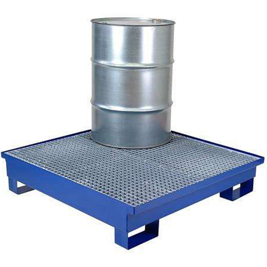 MEVA Metal spill tub for 4 barrels 200L 120x120cm