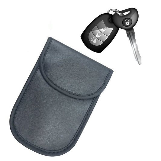 HURTEL Car keys anti-theft case Faraday cage 14x10cm black