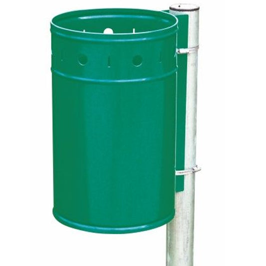 GSG24 Trash Cans – Steel waste bin mounted on a pole,