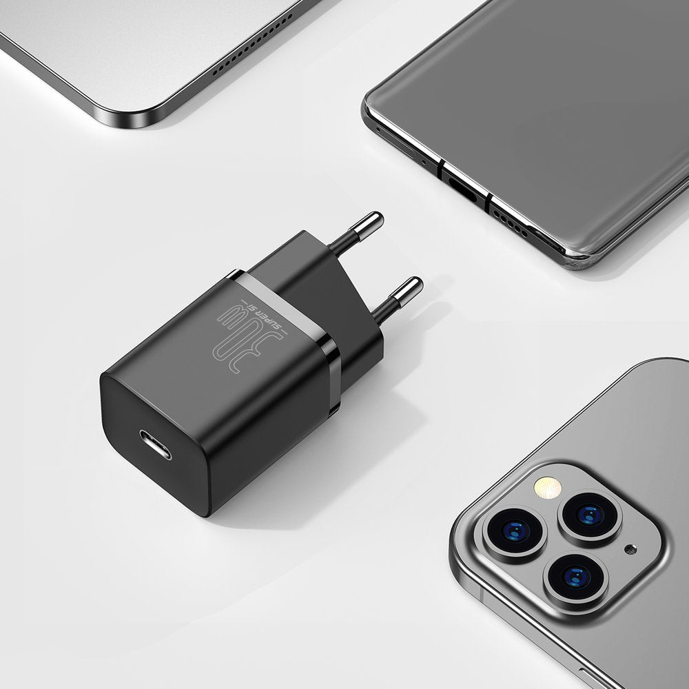 BASEUS Super Si 1C fast USB-C charger 30W Power Delivery Quick Charge black – image 11