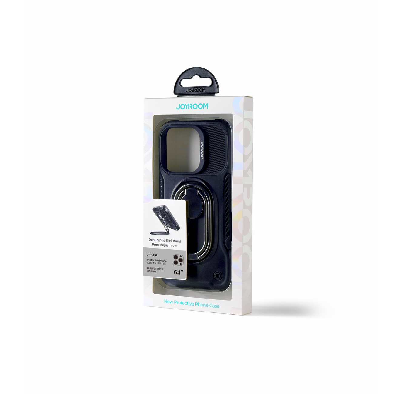 JOYROOM Case for iPhone 14 Pro armored cover with handle ring holder black – image 10