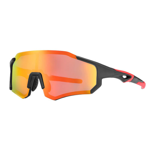 ROCKBROS Cycling glasses with polarization and UV 400 filter, red