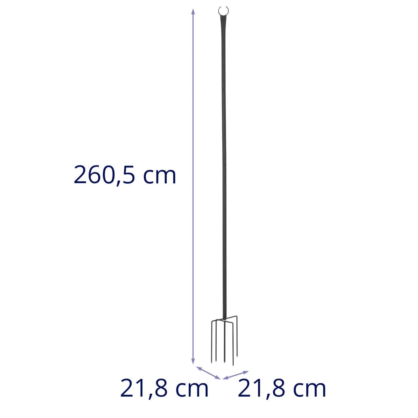 UNIPRODO Pole for lighting lamps, plants, garden decorations - set of 4. – image 6