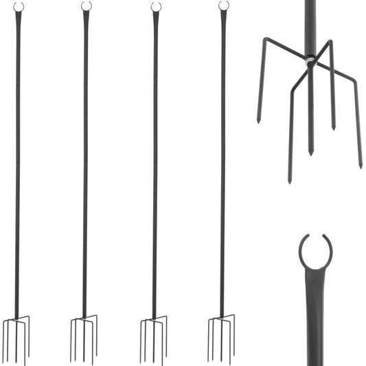 UNIPRODO Pole for lighting lamps, plants, garden decorations - set of 4.