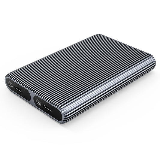 ORICO Pocket case AM2C3-2N for two M.2 NVME USB-C 10Gb/s drives - gray