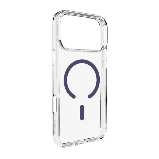 PURO Case cover for iPhone 17 Pro Lite Mag MagSafe - transparent blue ring