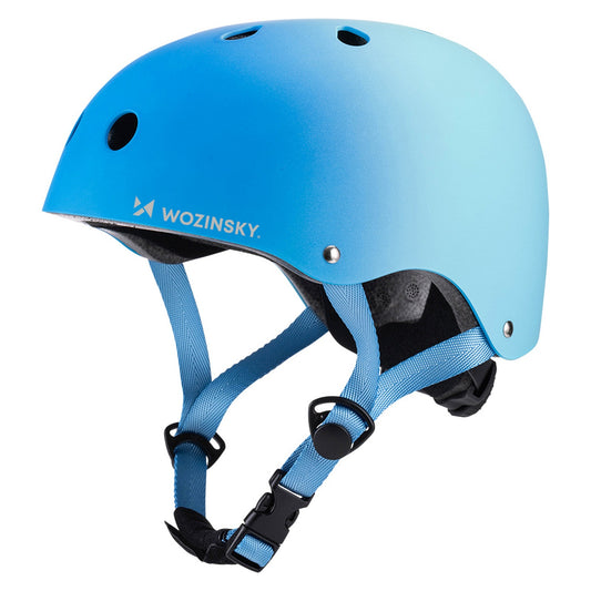 WOZINSKY BMX scooter bicycle helmet 48-52 cm - blue gradient