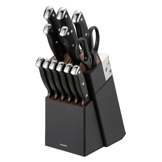 13-piece knife set with sharpener and stand, stainless steel, Klausberg, KB-7985 - Carlat