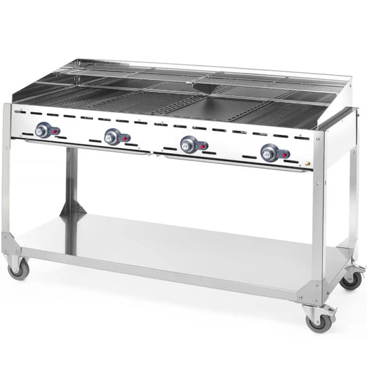 Hendi Outdoor Grill Accessories – Grill gazowy "Green Fire" 4 palniki
