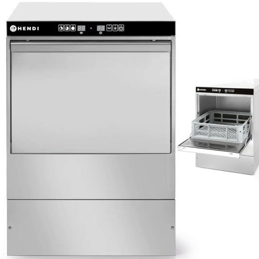 Hendi Bar glass dishwasher + dispenser + pump basket 40x40cm 230V 3 PROGRAMS