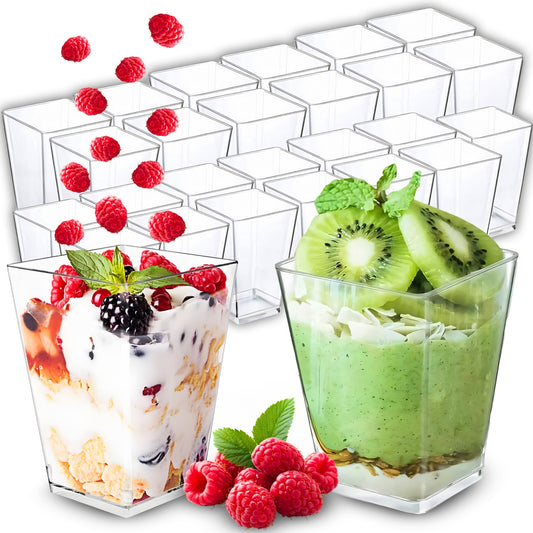 25-piece set of dessert cups, dessert and snack containers, 150 ml - Carlat