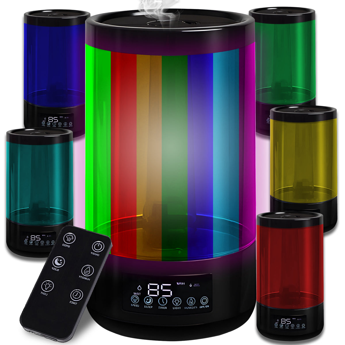 RTO 3-in-1 Automatic Air Humidifier with Aromatherapy and Hygrometer, 4.5 L, LED, Remote Control – image 4