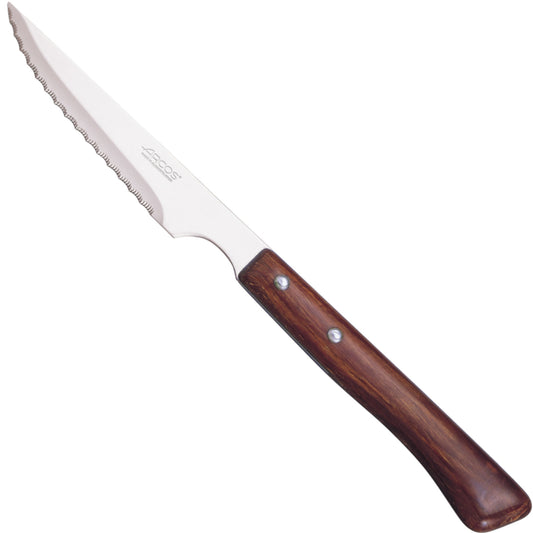 Arcos FOREST steak knife for roasted meats with a wooden handle, length 110/220 mm
