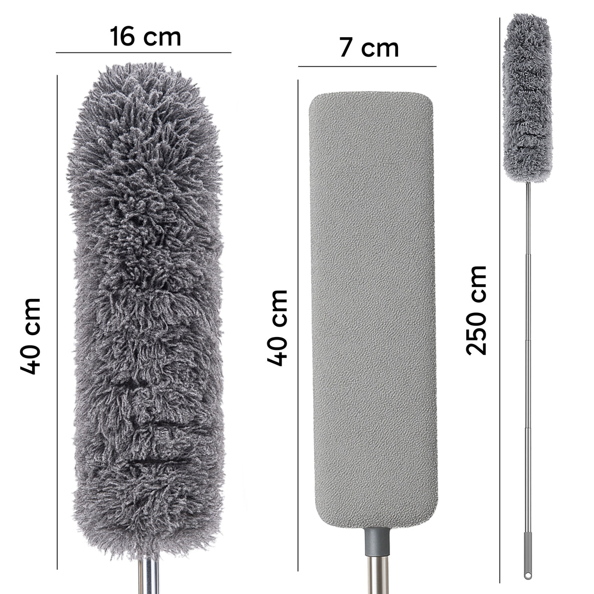 4-in-1 Telescopic Dusting Brush for Cleaning Cobwebs, 280 cm - or1171 - Carlat