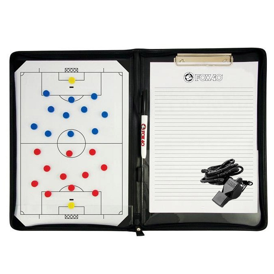 Fox40 Football tactical board - magnetic A4 + notebook + football whistle / 36.5 x 25.5 /