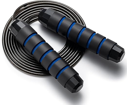 Jump Rope, Adjustable Jump Ropes, Ball Bearings Tangle-Free High Speed Cable Jump Rope, for Home Exercise, Fitness, Women, Men and Kids