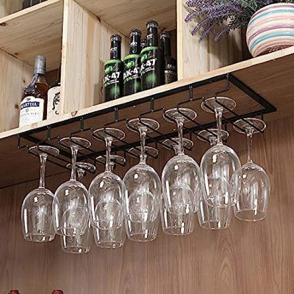 AcornFort W16 Wine Glass Holder, 3-7 Compartments, Holds 6-16 Glasses