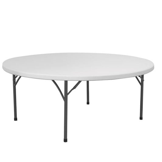Hendi Folding catering table, white, round, diameter. 180cm to 250kg - Hendi 810941