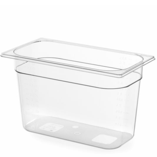 Hendi Transparent GN polycarbonate container GN 1/3 height 200 mm - Hendi 861509