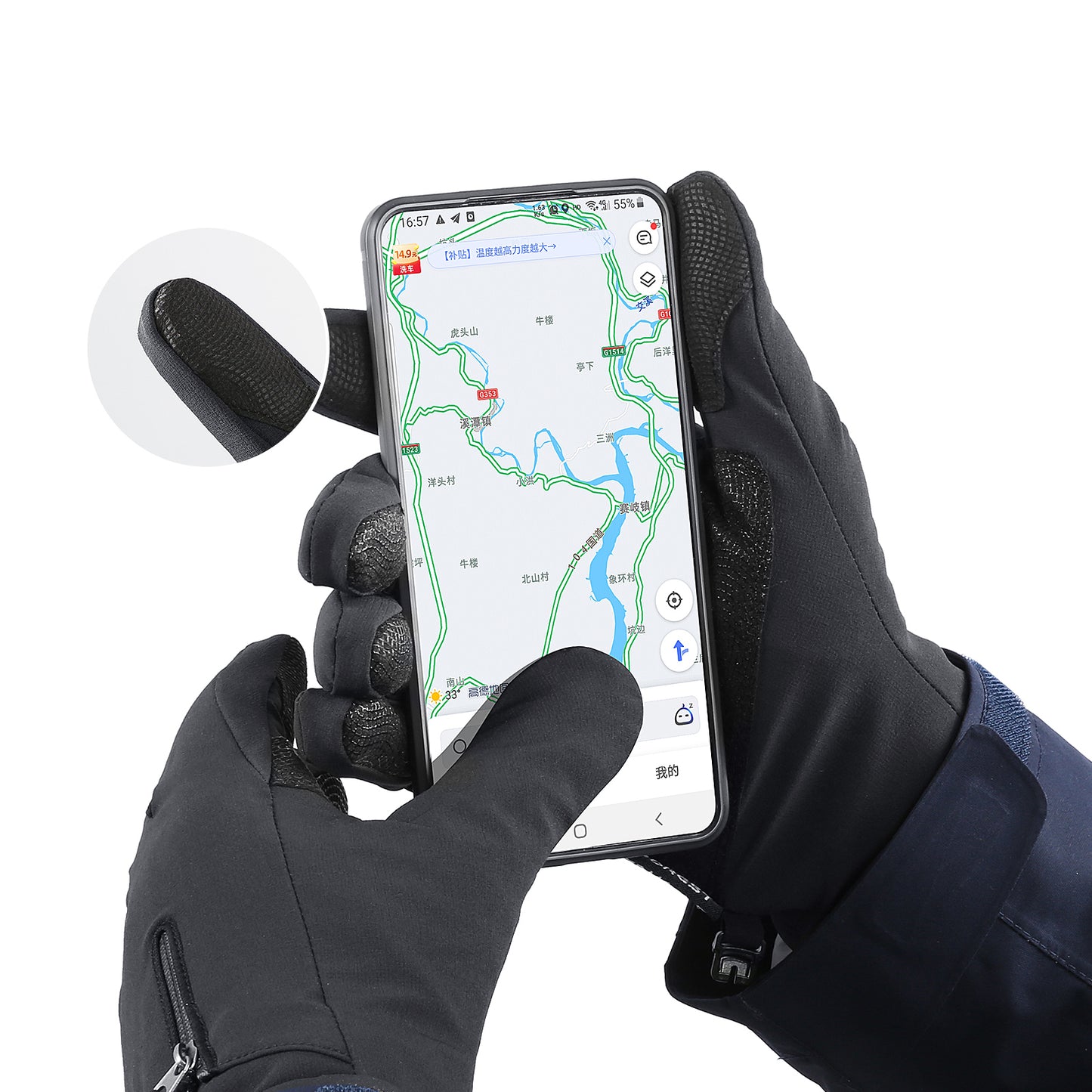 Activewear – Winter gloves for the phone, sports, outdoor, skiing, - Carlat