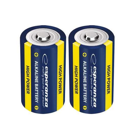 Alkaline, coin-cell – EZB107 Esperanza LR14 Alkaline Batteries, 2-Pack, Blister Pack - Carlat