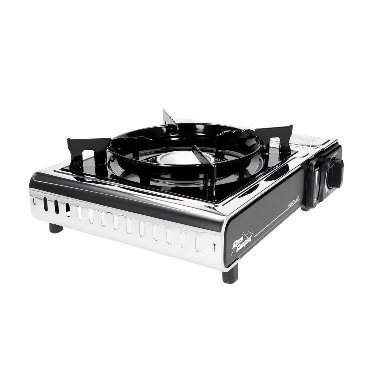 Alpen Camping tourist stove, power: 2.2 kW, gas consumption 160g/h, piezoelectric ignition, MONT BLANC - Carlat