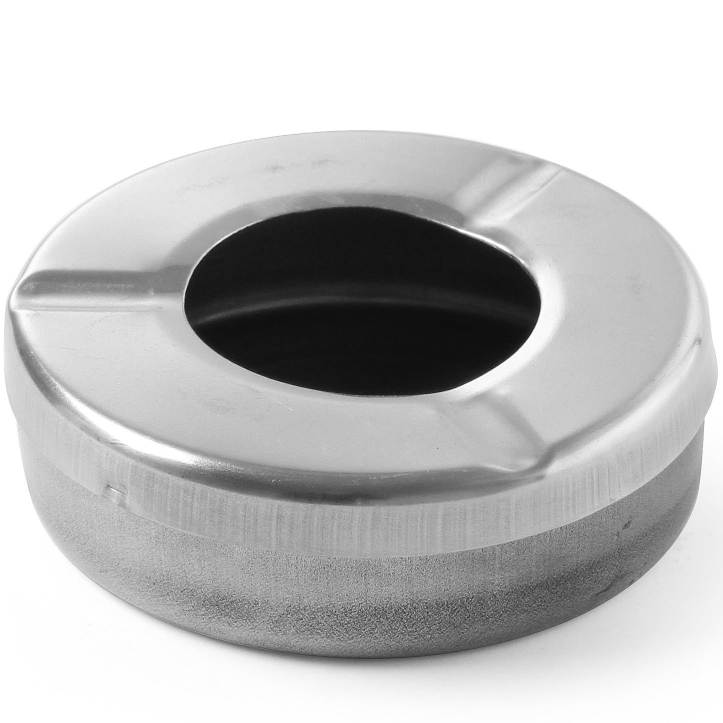 Ashtrays – Ashtray with lid, stainless steel, diameter. 90mm - Carlat