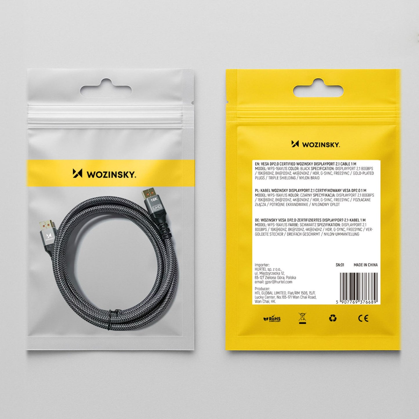 Audio & Video Cables – Cable DisplayPort cable with VESA - Carlat