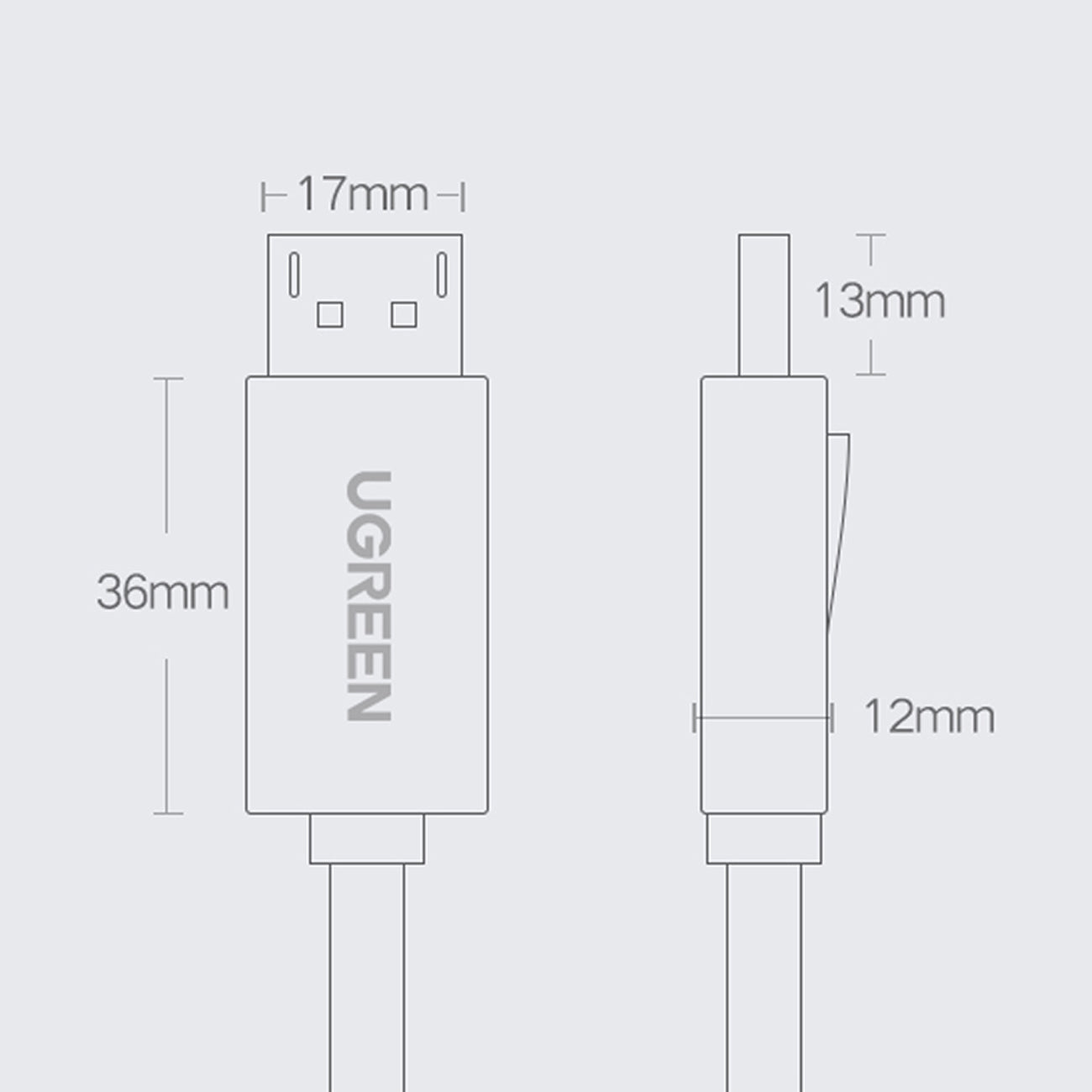 Audio & Video Cables – DisplayPort TV monitor cable, 3m, - Carlat