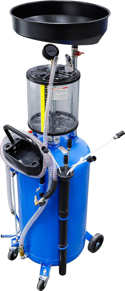 BGS 7003 Compressed Air Oil Extractor with Waste Oil Storage Container 80 L - Carlat