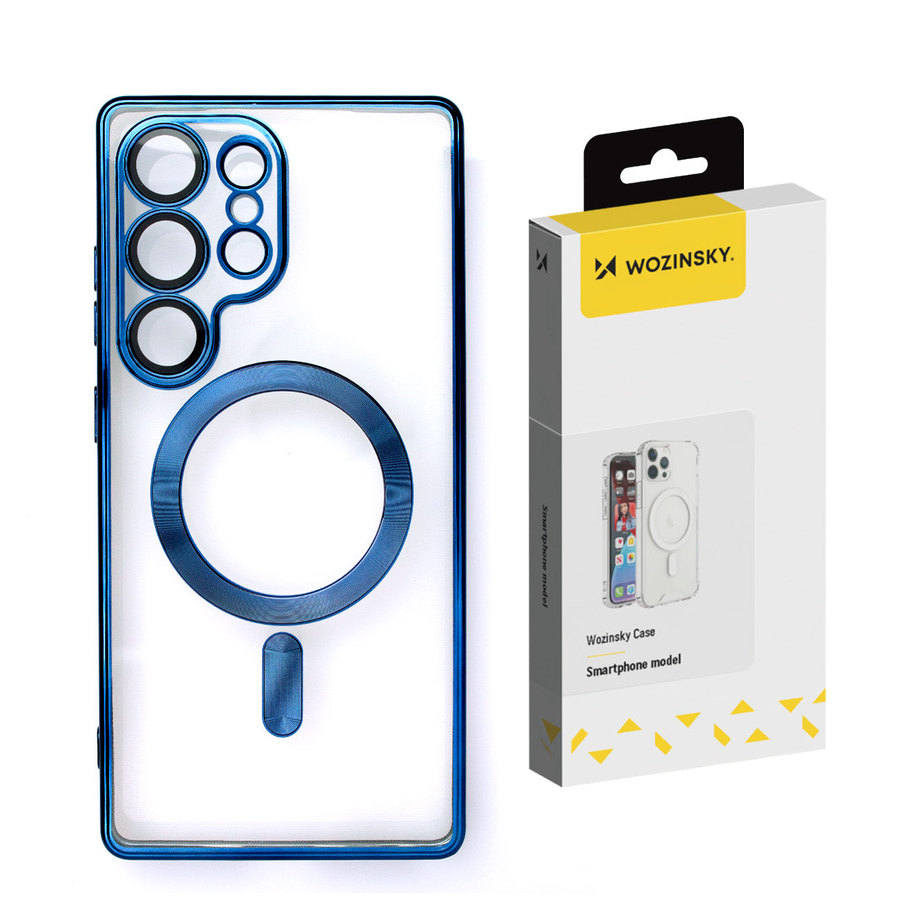 Back case for Samsung Galaxy S25 Ultra Electroplated Case with Magsafe - blue - Carlat