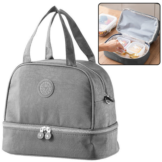 Bags – Insulated Lunch Bag with Adjustable Strap, Gray, 27 cm - Carlat