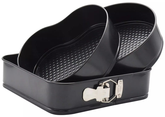 Baking Sheets – Cake pans, black, set of 3 by Klausberg - Carlat