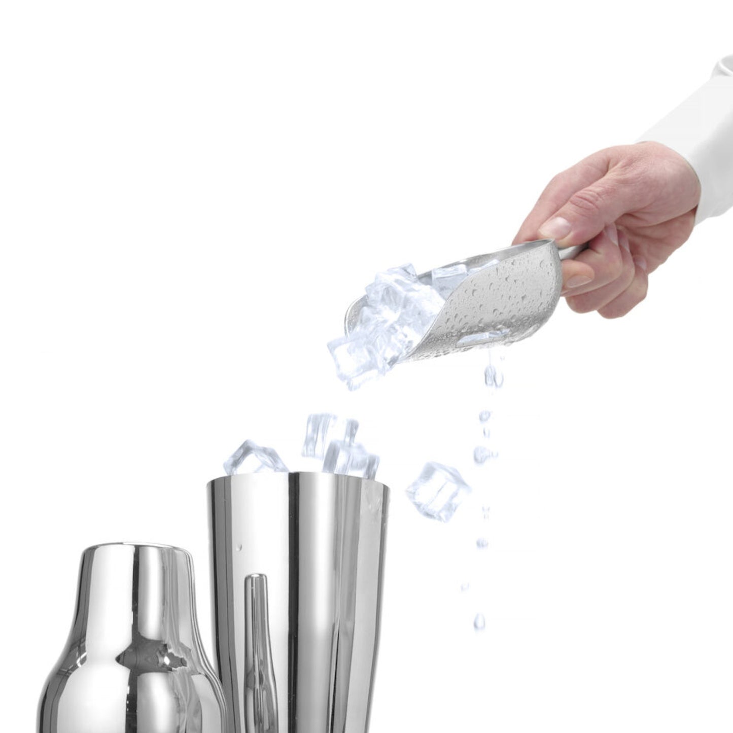Barware – Bartender's scoop with holes, aluminum, 0.35 l - Carlat