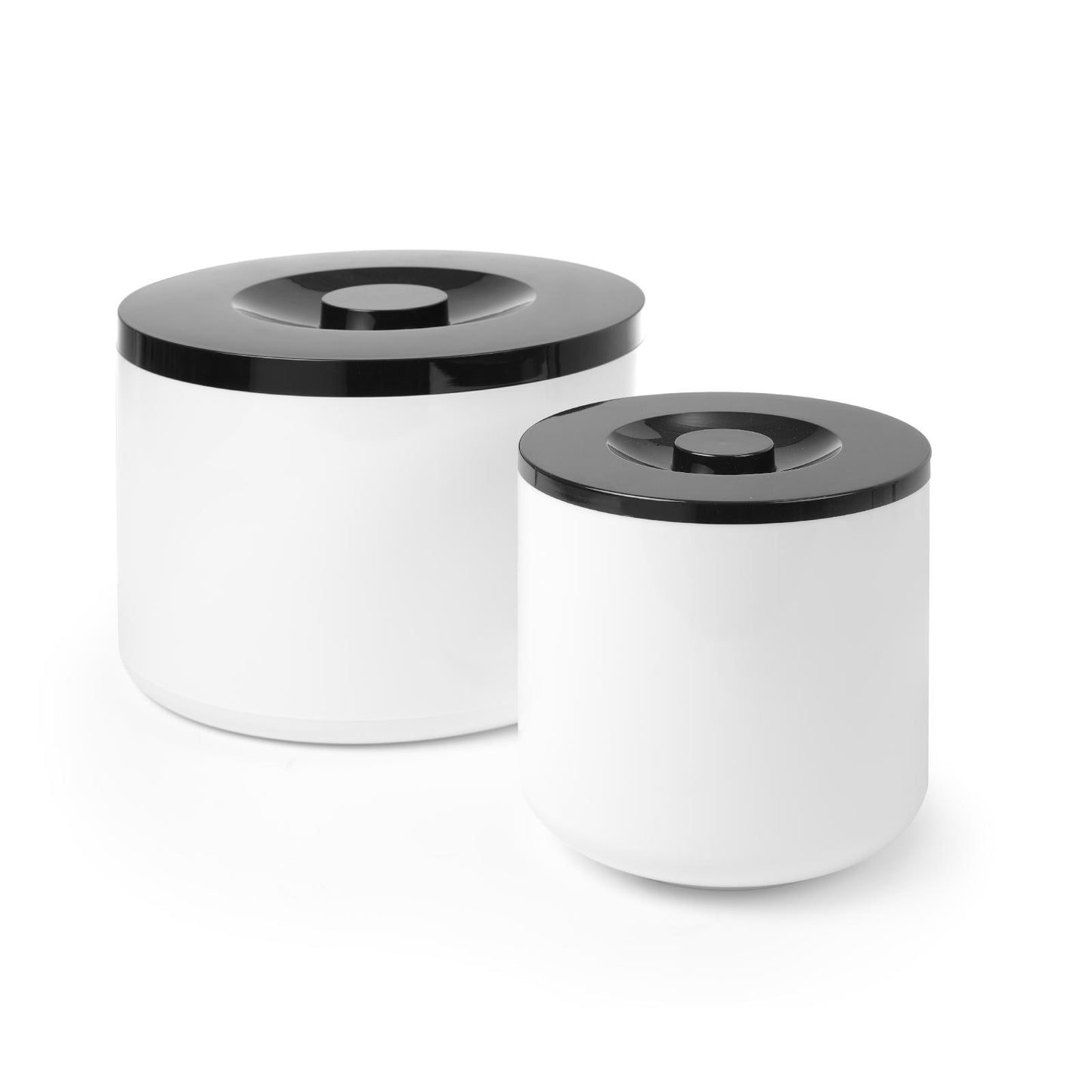 Barware – White ice container with black lid, 10L - Carlat