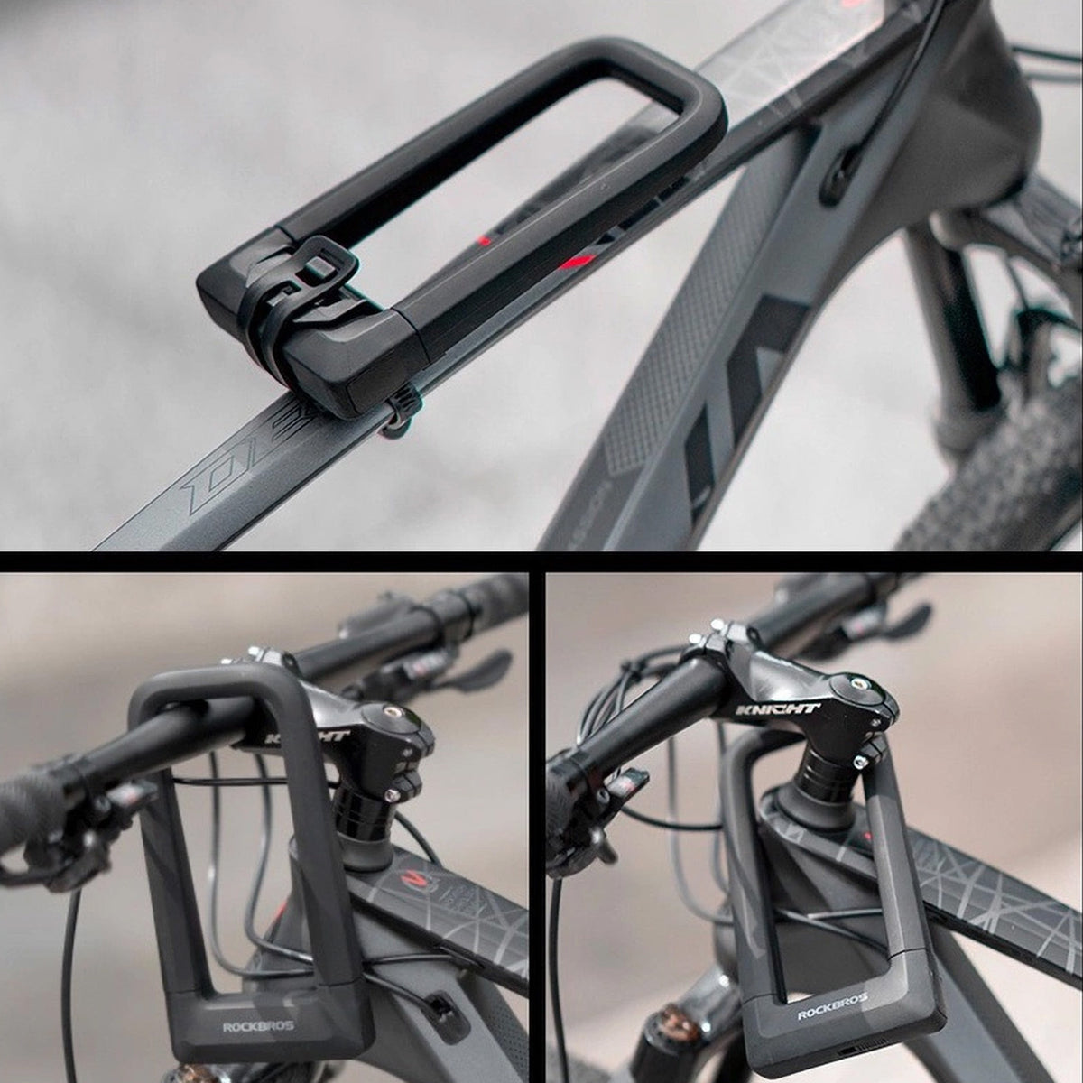Bicycle Parts – Bicycle lock, anti-theft lock - black - Carlat