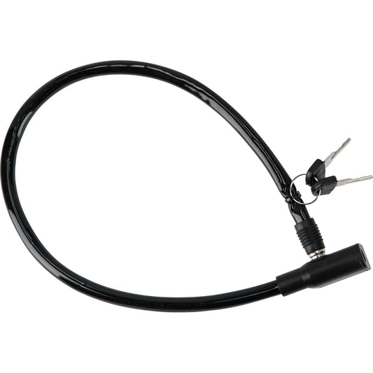 Bicycle parts – PVC steel cable 550mm, lockable, coated key. plastic. - Carlat