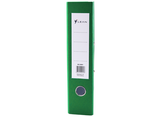 Binders, folders, covers – A4/75mm Document Binder with Lever-Action Mechanism, Green - Carlat