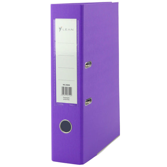 Binders, folders, covers – A4/80mm Document Binder with Lever-Action Mechanism, Purple - Carlat